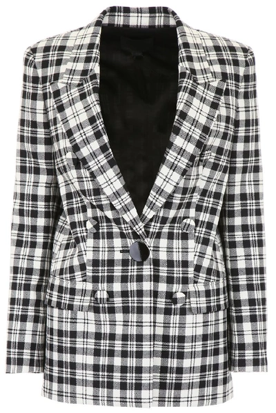 Alexander Wang Single-breasted Blazer In White,black