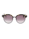 STELLA MCCARTNEY STELLA MCCARTNEY EYEWEAR ROUND TORTOISESHELL EFFECT SUNGLASSES