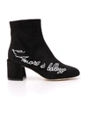 DOLCE & GABBANA DOLCE & GABBANA EMBROIDERED ANKLE BOOTS