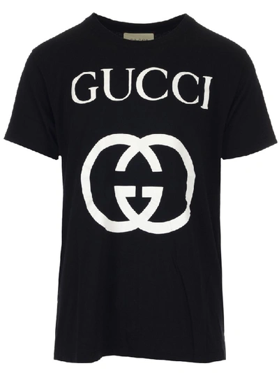 Gucci Black Interlocking G T-shirt