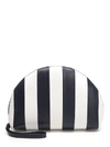 MANSUR GAVRIEL MANSUR GAVRIEL MINI STRIPED MOON CLUTCH