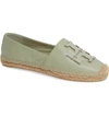 Tory Burch Ines Espadrilles In Garden Sage / Silver