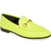 Gucci Brixton Convertible Loafer In Yellow Fluo Leather
