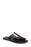 Agl Attilio Giusti Leombruni Asymmetrical Toe Thong Sandal In Grey Patent