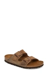 Birkenstock Arizona Sandal In Tobacco Brown Oiled