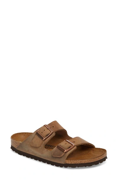 Birkenstock Arizona Sandal In Tobacco Brown Oiled