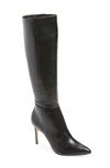 Schutz Mikki Up Boot In Black Leather
