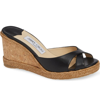 JIMMY CHOO ALMER CORK WEDGE SANDAL,J000102493