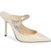 Jimmy Choo Bing Crystal Embellished Mule In Linen