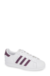 Adidas Originals Women's Originals Superstar Leather Casual Shoes, White In White/ Red Night/ Silver