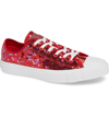 CONVERSE CHUCK TAYLOR ALL STAR SEQUIN LOW TOP SNEAKER,562448C