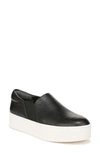 Vince Warren Platform Slip-on Sneaker In Black