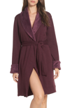 Ugg Blanche Ii Double-knit Fleece Robe In Port Heather