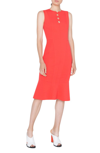 AKRIS PUNTO SCALLOP CUTOUT DRESS,343501039103