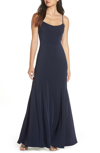 JENNY YOO ANISTON LUXE CREPE TRUMPET GOWN,2815