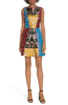 ALICE AND OLIVIA MALIN PATCHWORK DRESS,CC810Q63545