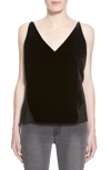 J BRAND 'LUCY' VELVET FRONT CAMISOLE,JW58WO4548