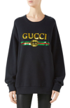 GUCCI SEQUIN TIGER LOGO OVERSIZED SWEATSHIRT,469250XJASL