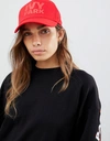 IVY PARK LOGO BASEBALL CAP IN RED - RED,29ACA301ARED