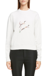 SAINT LAURENT ANIMAL LOGO SWEATSHIRT,547935YB2ZW