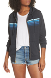 AVIATOR NATION 5-STRIPE ZIP HOODIE,HDRS5