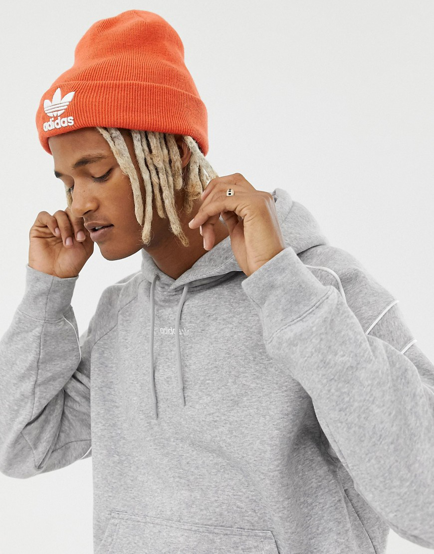 orange adidas beanie