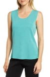 Ming Wang Scoop Neck Tank In Sage