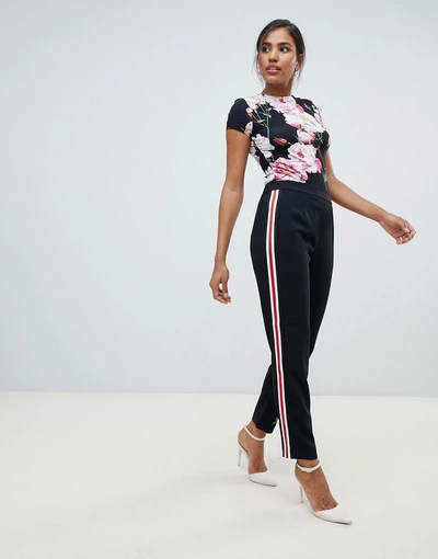 Ted Baker Madlyne Pants With Floral Detailing-multi