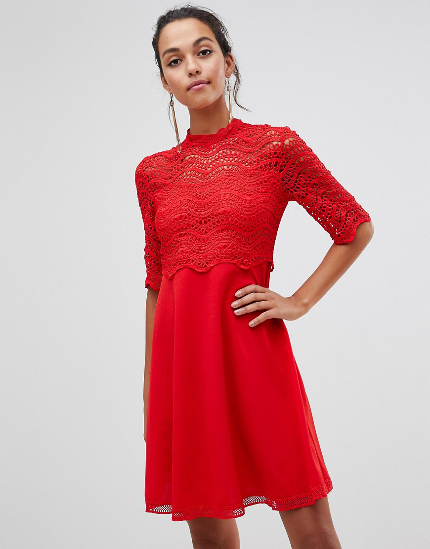 lace overlay top for dress
