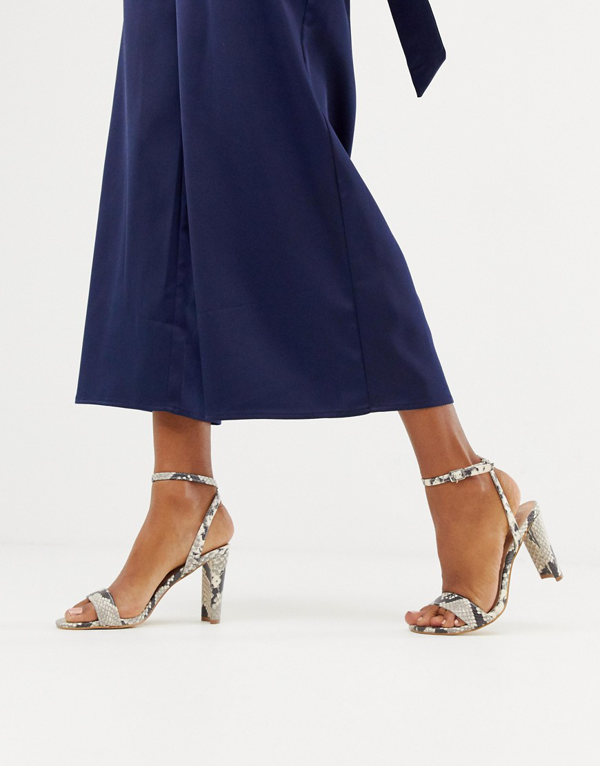 new look snake heels