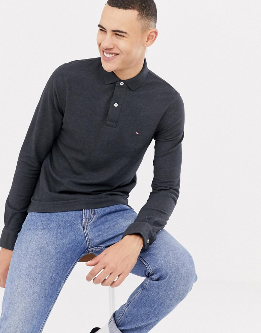 tommy hilfiger slim fit long sleeve polo