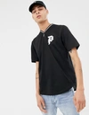 PRIMITIVE PRACTISE BAEBALL T-SHIRT WITH LOGO IN BLACK - BLACK,PA318358
