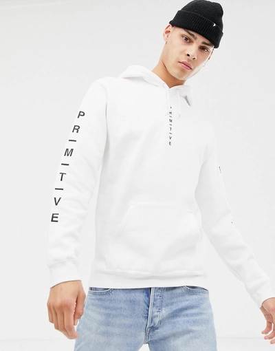 Primitive Primtiive Moods Hoodie With Logo In White - White