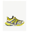 BALENCIAGA BALENCIAGA MEN'S YELLOW TRACK NYLON AND MESH TRAINERS