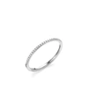 Lana 14k Gold Thin Diamond Stacking Ring In Silver