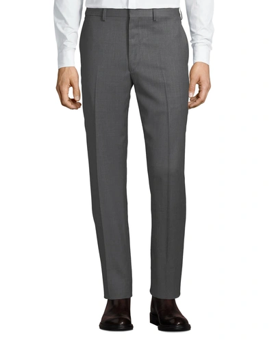 Ralph Lauren Men's Greg Flat-front Wool Trousers In Grey