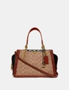 COACH DREAMER IN SIGNATURE CANVAS WITH SNAKESKIN DETAIL,38846 B4O4W