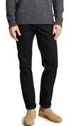 Naked & Famous Weird Guy Solid Black Selvedge Black Selvedge In Black Selvedge