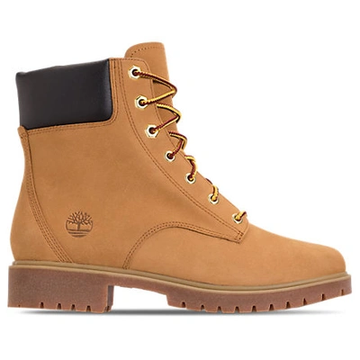 Timberland Premium Leather-trimmed Nubuck Ankle Boots In Orange