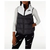 Nike Women's Sportswear Windrunner Reversible Sleeveless Down Vest In White & Black