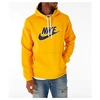 Nike Men's Sportswear Futura Logo Hoodie In Yellow