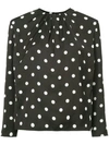 BALLSEY BALLSEY POLKA DOT BLOUSE - BLACK