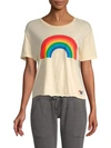 AVIATOR NATION Rainbow Boyfriend Tee