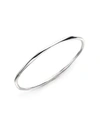 Ippolita Classico Thin Sterling Silver Smooth Squiggle Bangle Bracelet In Silver