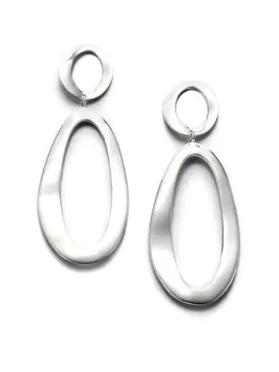 Ippolita Classico Large Sterling Silver Smooth Snowman Double-drop Earrings
