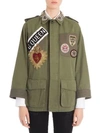 DOLCE & GABBANA Cotton Embroidered Logo Patch Jacket