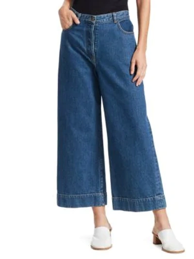 The Row Edna Wide-leg Jeans In Indigo
