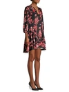 ALICE AND OLIVIA Moore Blouson-Sleeve Floral Dress