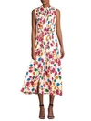 SALONI Remi Sleeveless Floral Belted Dress