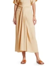 THE ROW Alina Tie-Waist A-Line Midi Skirt